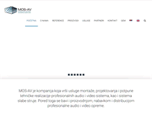 Tablet Screenshot of mos-av.com